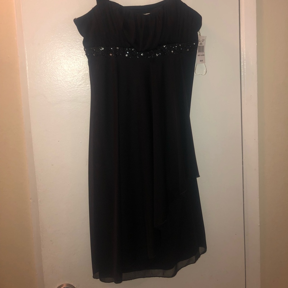City Triangles Juniors xl Dress Black Spaghetti